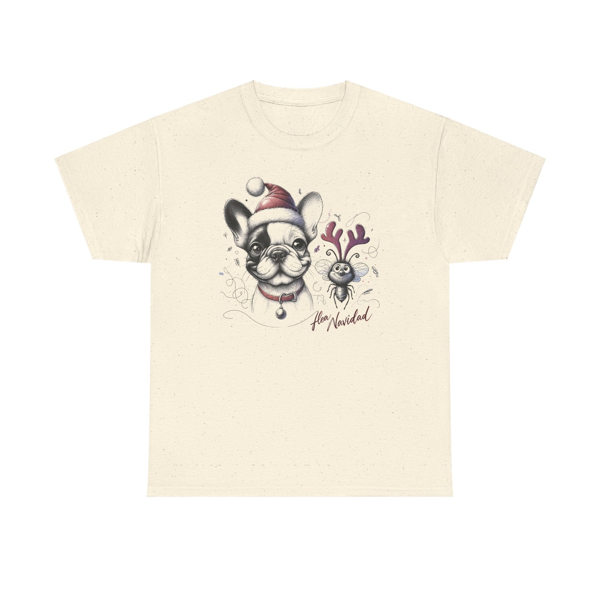 "Flea Navidad" Frenchie - WhimsyInkWear