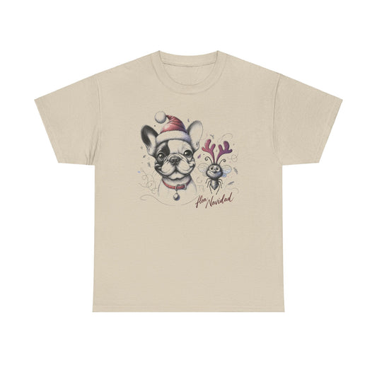 "Flea Navidad" Frenchie - WhimsyInkWear