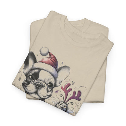"Flea Navidad" Frenchie - WhimsyInkWear