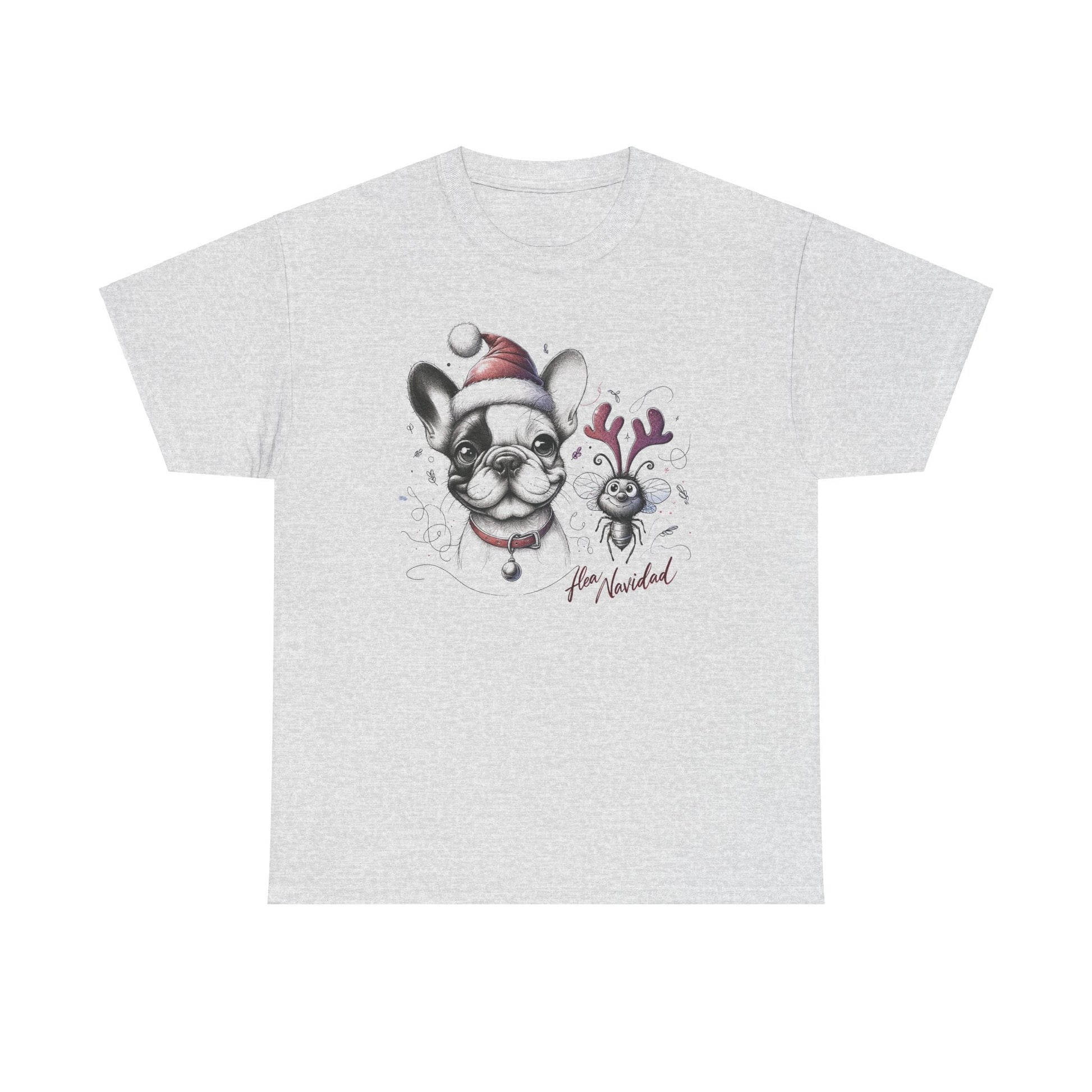 "Flea Navidad" Frenchie - WhimsyInkWear