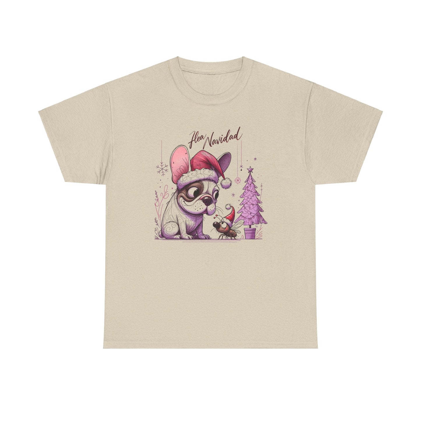 "Flea Navidad" Frenchie Christmas - WhimsyInkWear