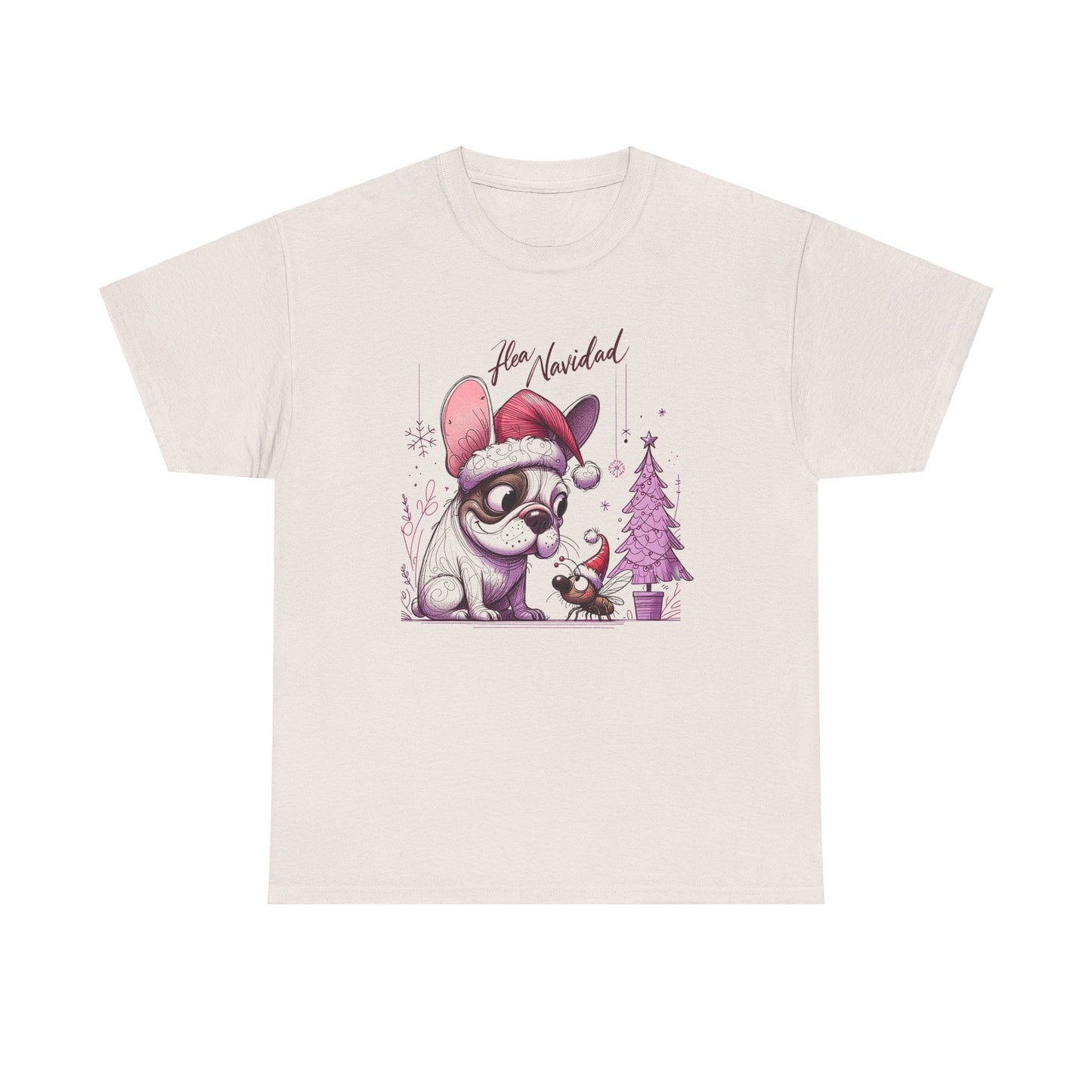 "Flea Navidad" Frenchie Christmas - WhimsyInkWear