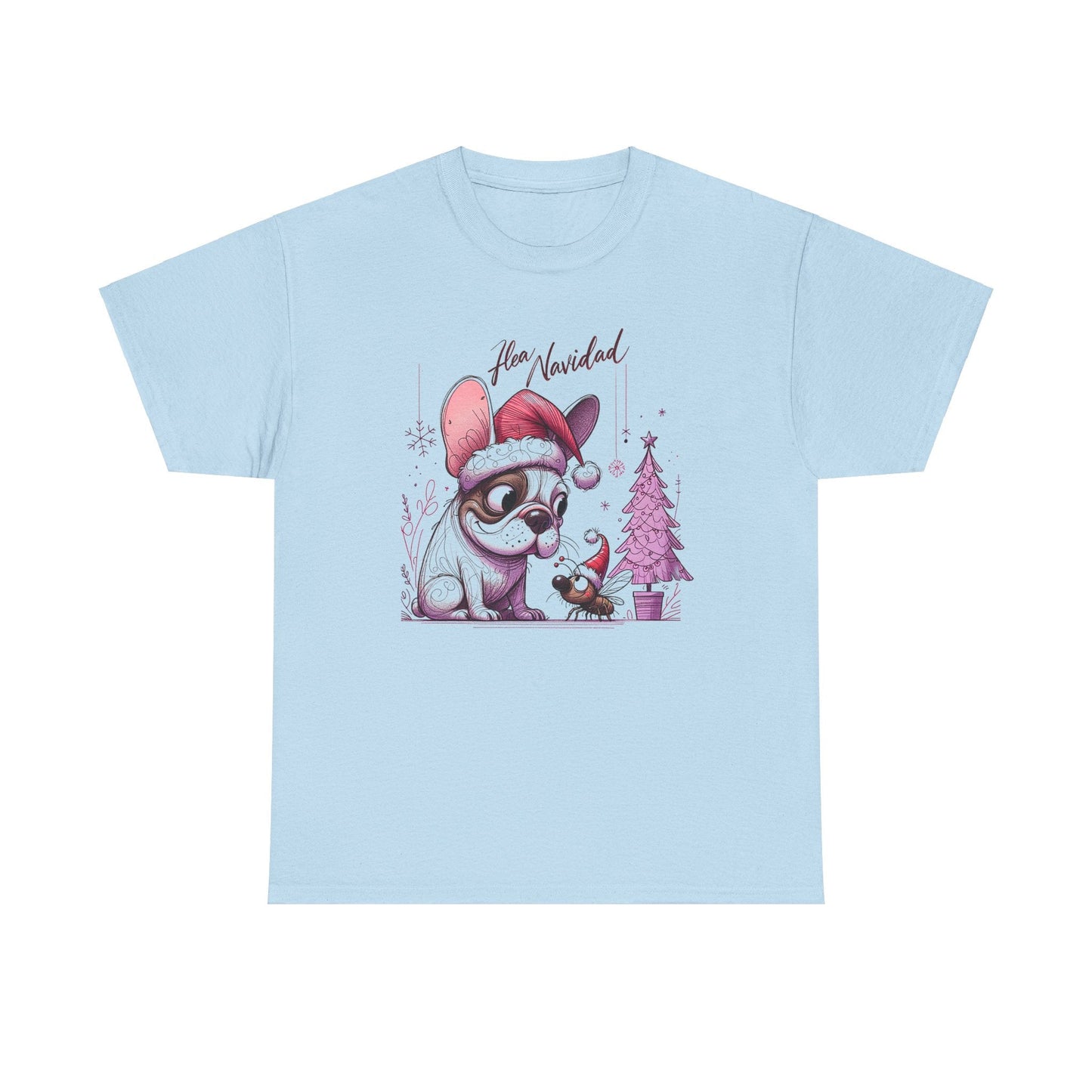 "Flea Navidad" Frenchie Christmas - WhimsyInkWear