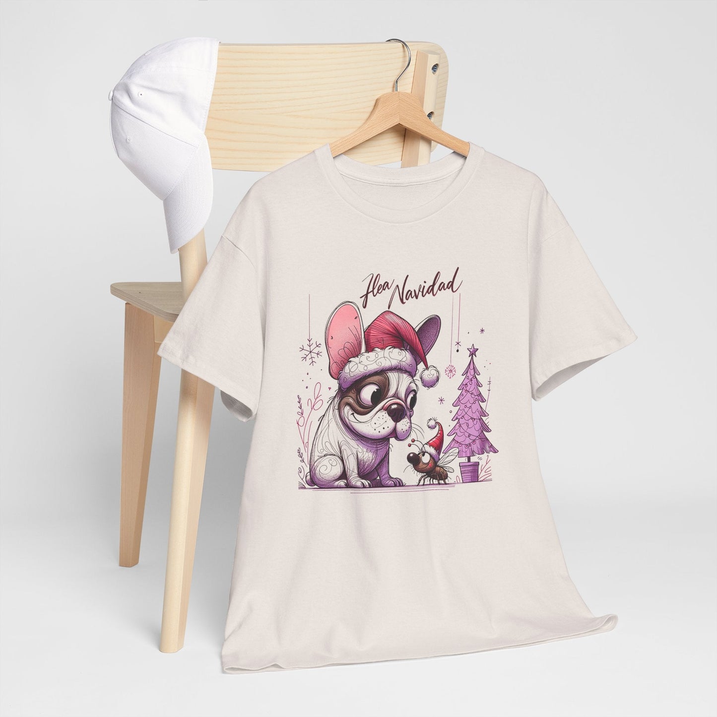 "Flea Navidad" Frenchie Christmas - WhimsyInkWear