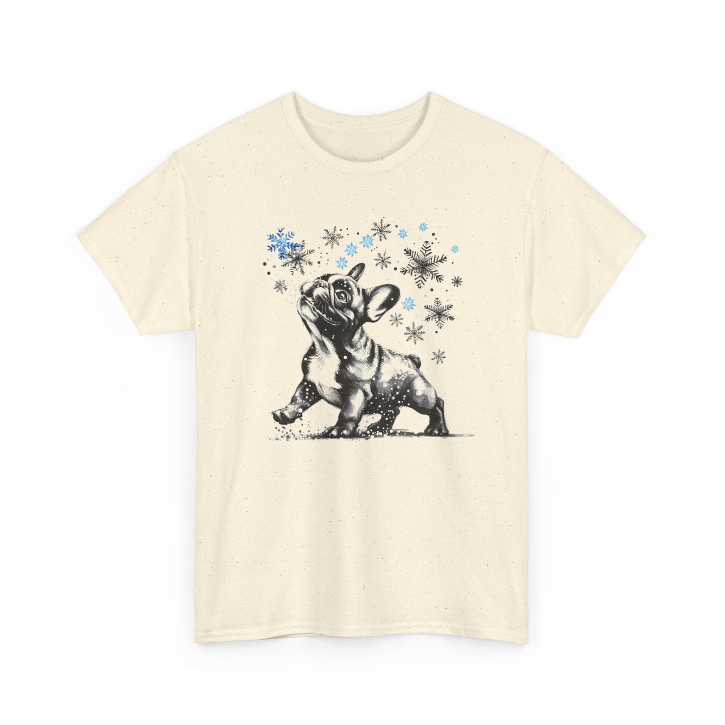 French Bulldog Fun with Snow - WhimsyInkWear
