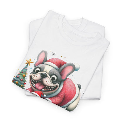 Frenchie Chasing Santa - WhimsyInkWear
