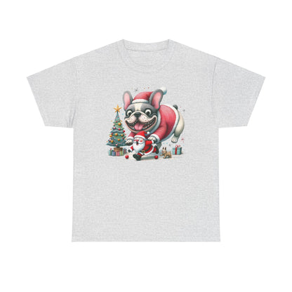 Frenchie Chasing Santa - WhimsyInkWear
