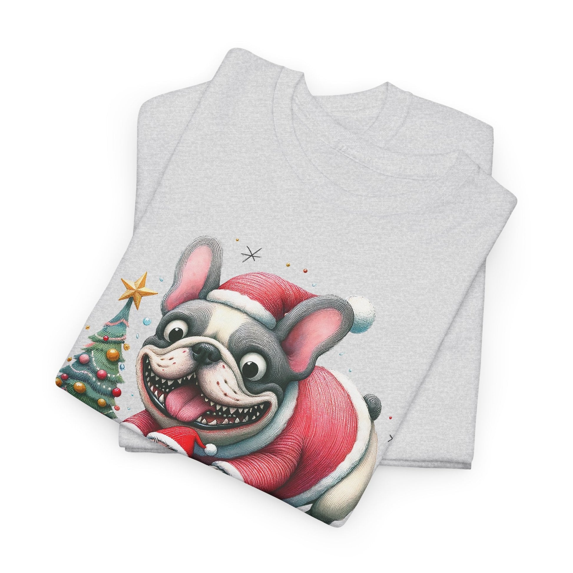 Frenchie Chasing Santa - WhimsyInkWear