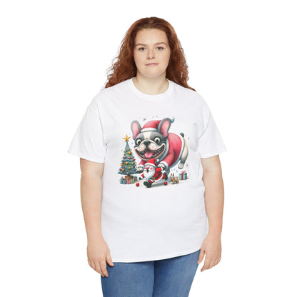 Frenchie Chasing Santa - WhimsyInkWear