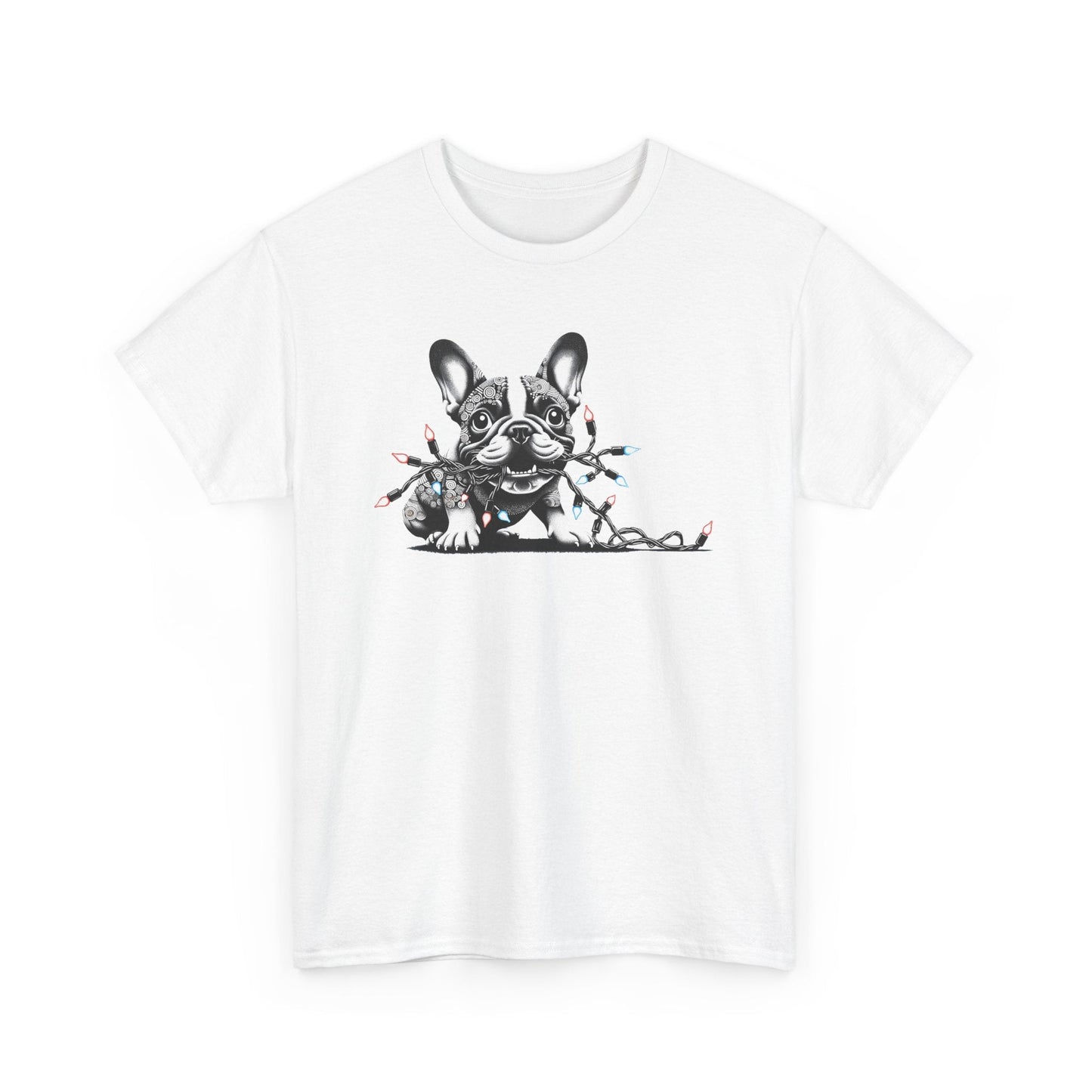 Frenchie Christmas Tee - WhimsyInkWear