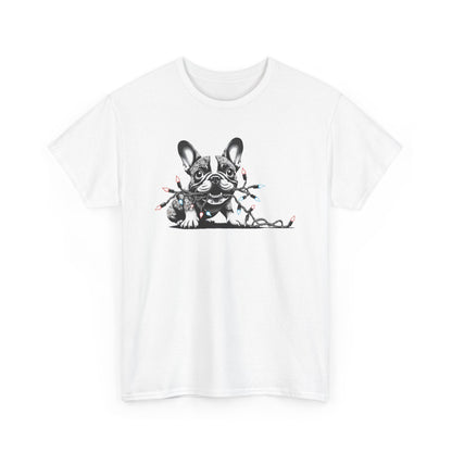 Frenchie Christmas Tee - WhimsyInkWear