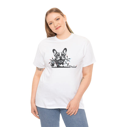 Frenchie Christmas Tee - WhimsyInkWear