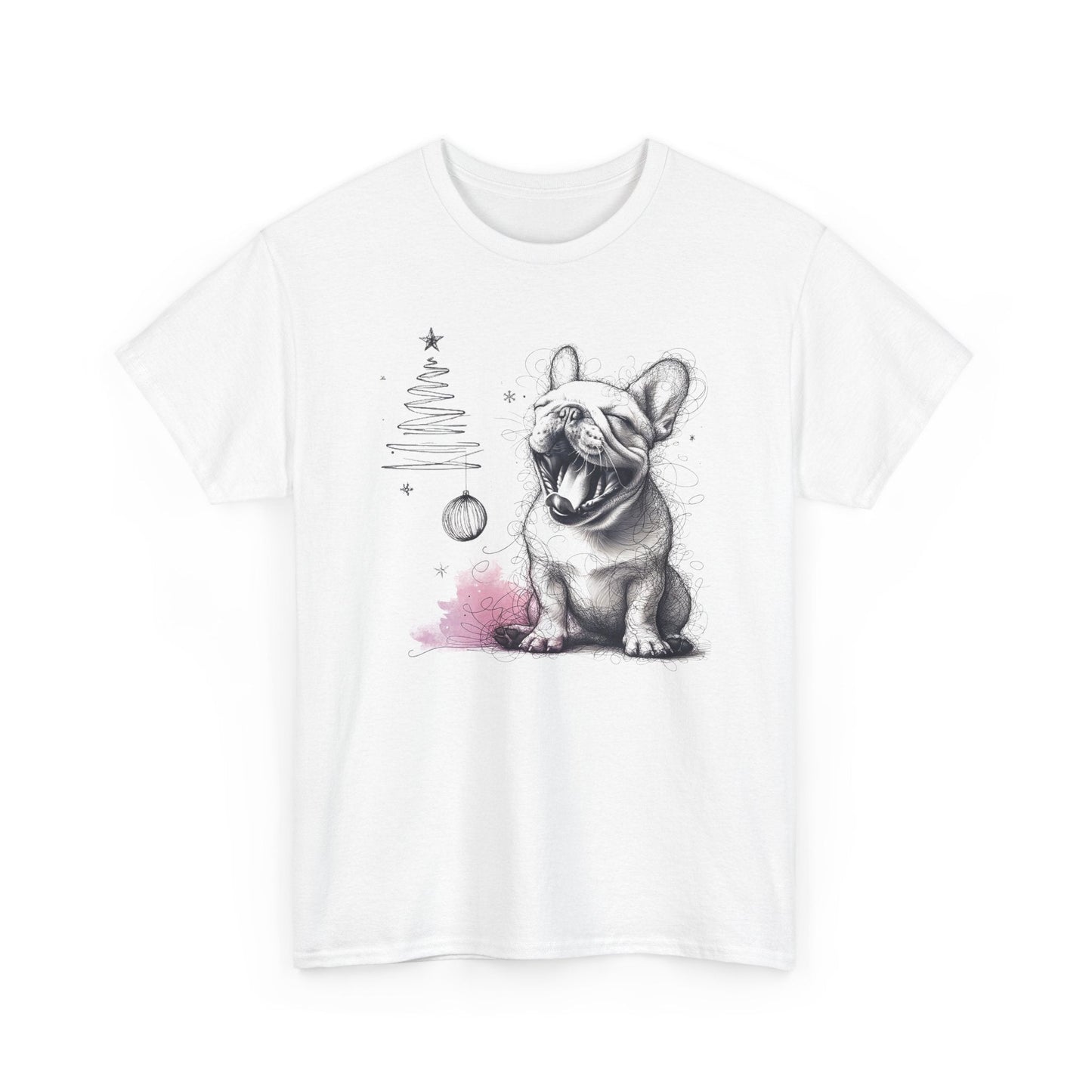 Frenchie Under the Christmas Tree - WhimsyInkWear