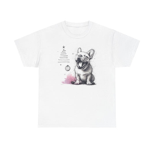 Frenchie Under the Christmas Tree - WhimsyInkWear