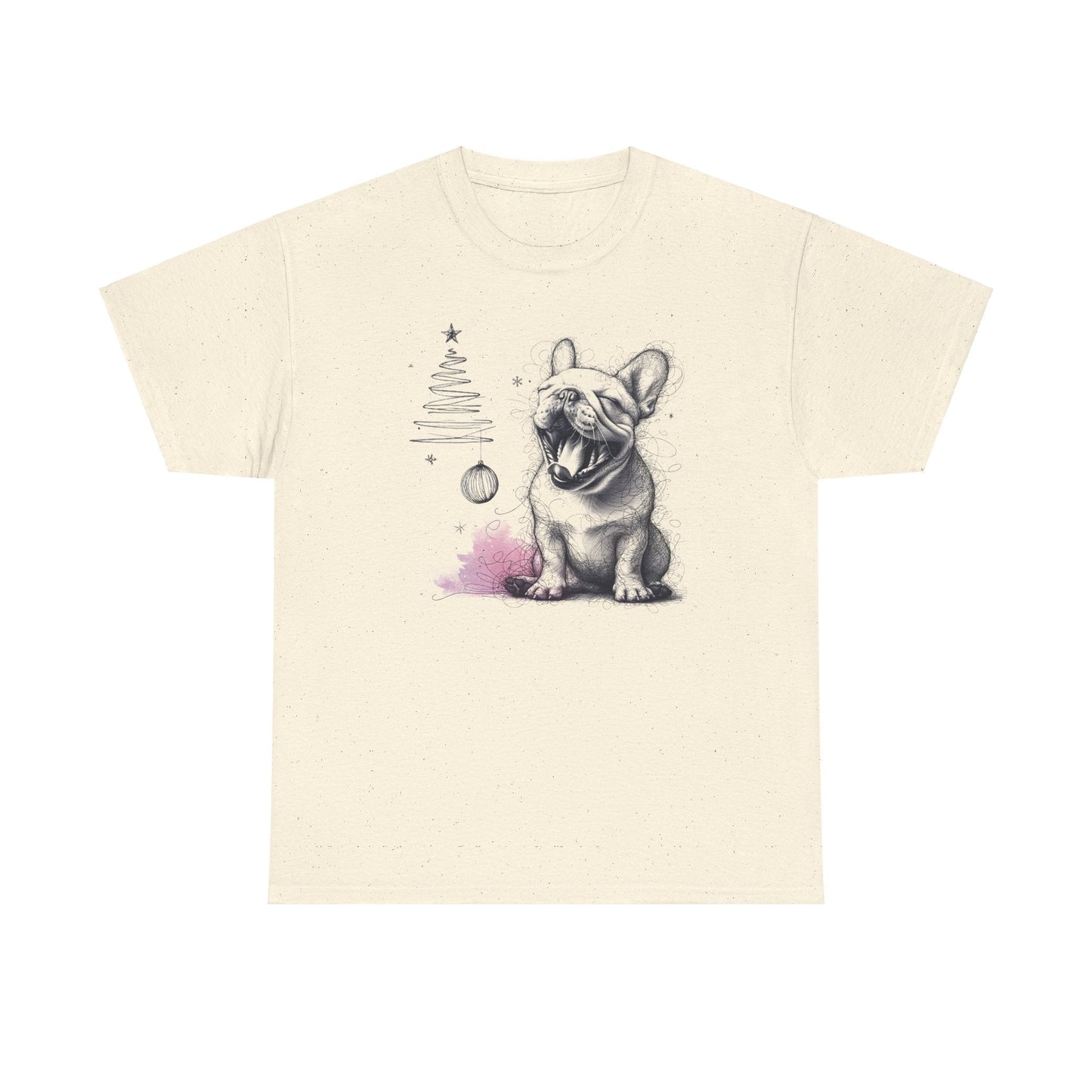 Frenchie Under the Christmas Tree - WhimsyInkWear