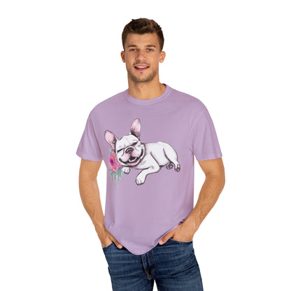 Frenchie with a Rose - WhimsyInkWear