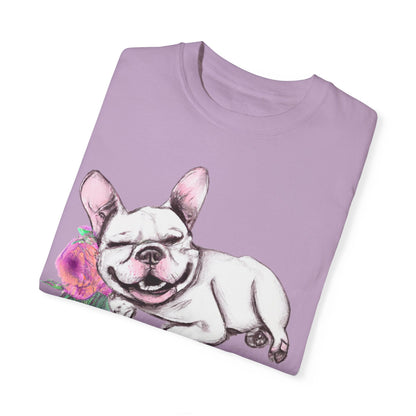 Frenchie with a Rose - WhimsyInkWear