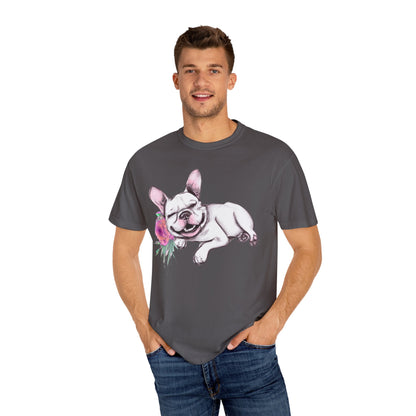Frenchie with a Rose - WhimsyInkWear