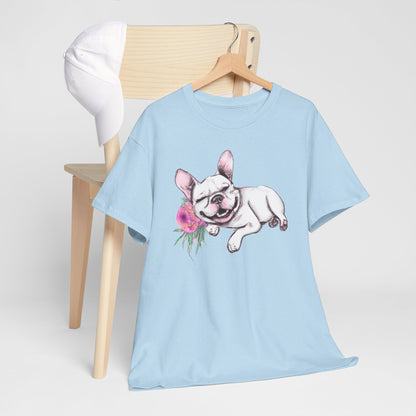 Frenchie with a Rose - WhimsyInkWear