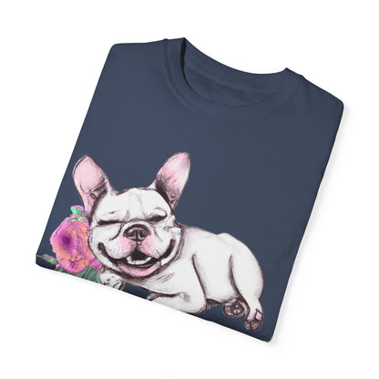 Frenchie with a Rose - WhimsyInkWear