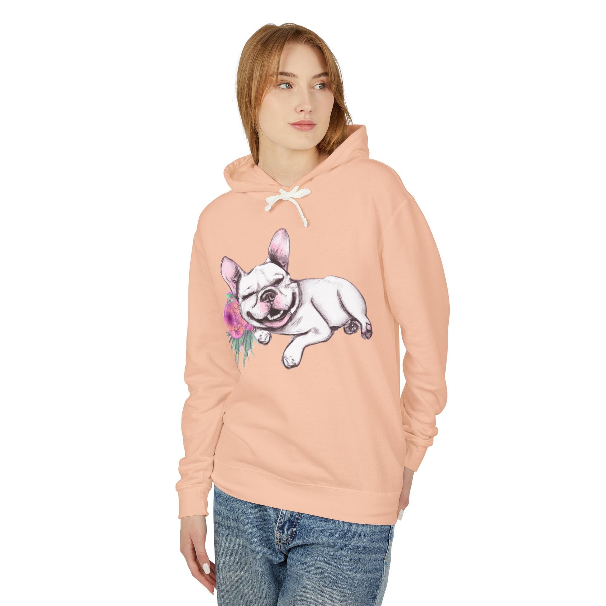 Frenchie with a Rose - WhimsyInkWear