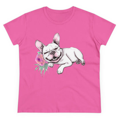 Frenchie with a Rose - WhimsyInkWear