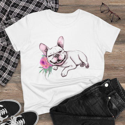 Frenchie with a Rose - WhimsyInkWear