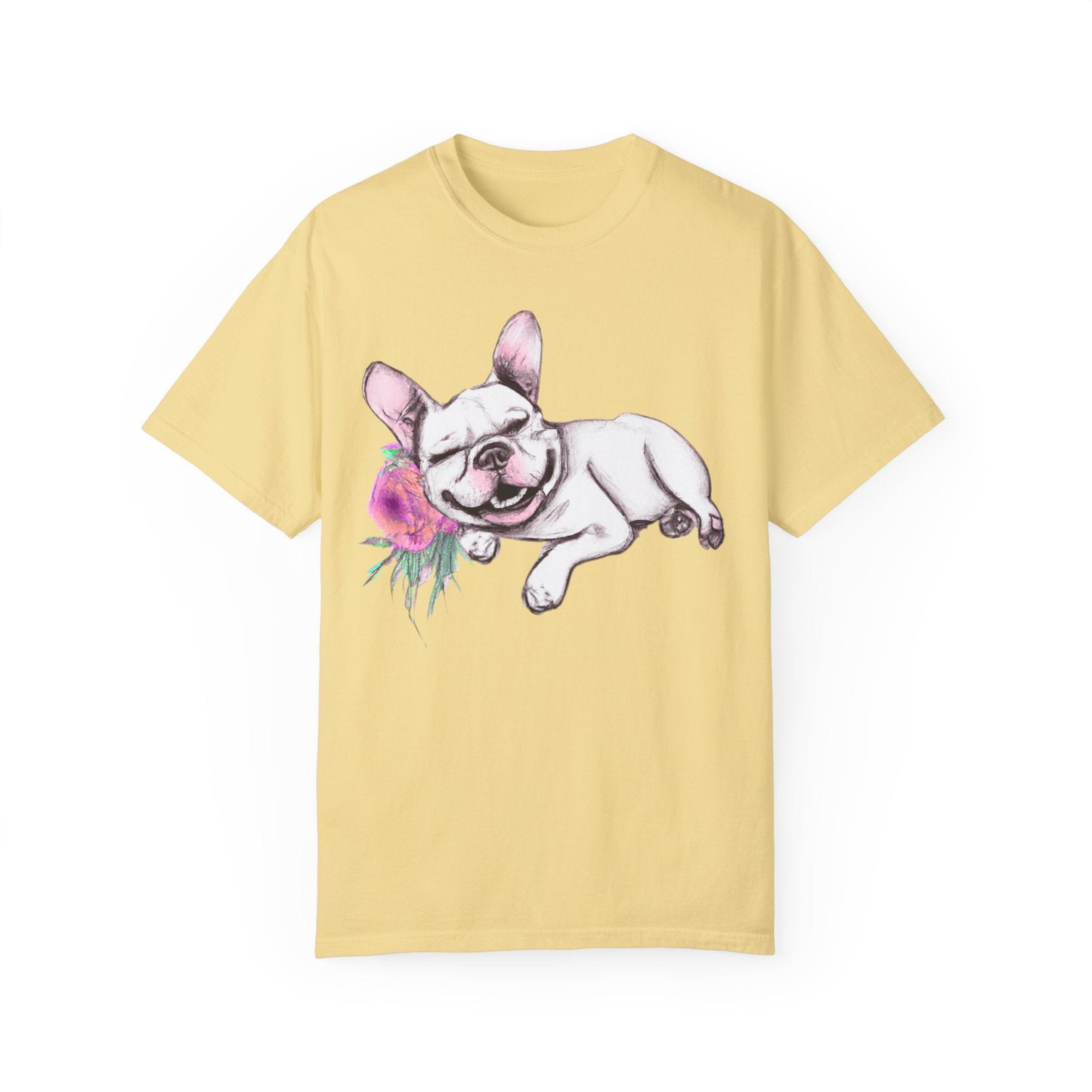 Frenchie with a Rose - WhimsyInkWear