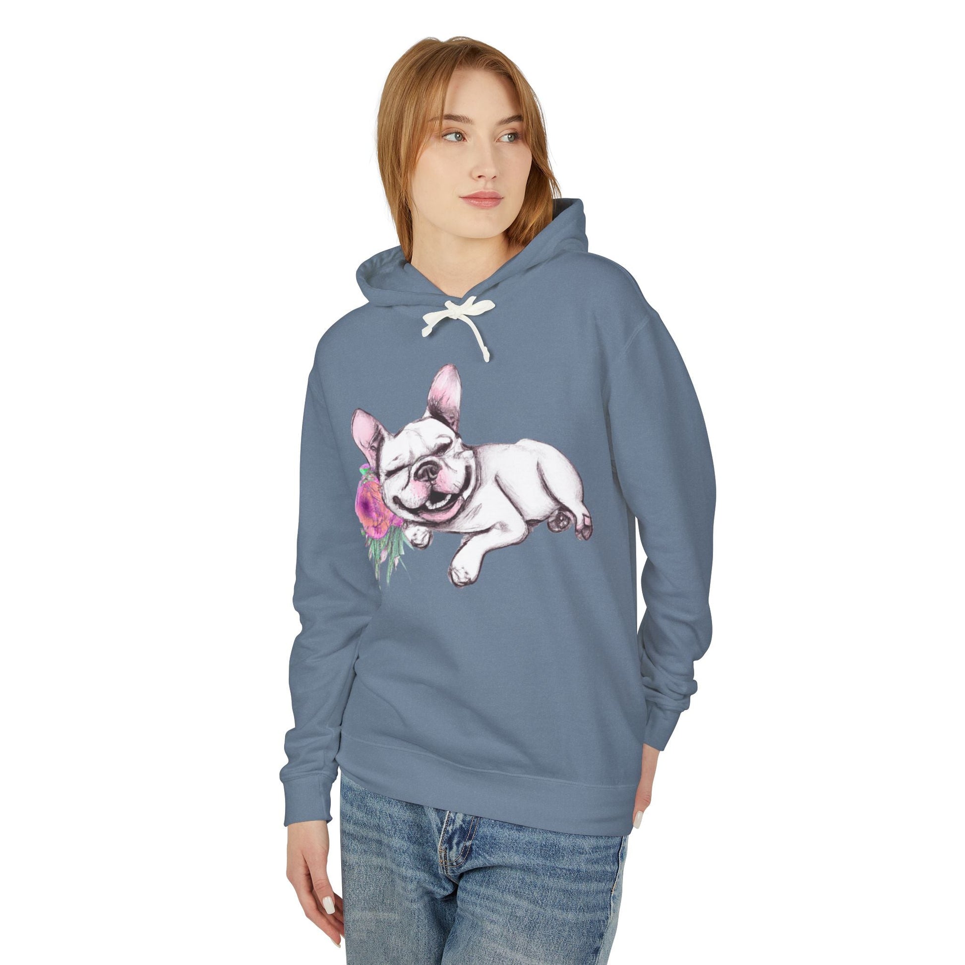 Frenchie with a Rose - WhimsyInkWear