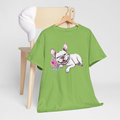 Frenchie with a Rose - WhimsyInkWear