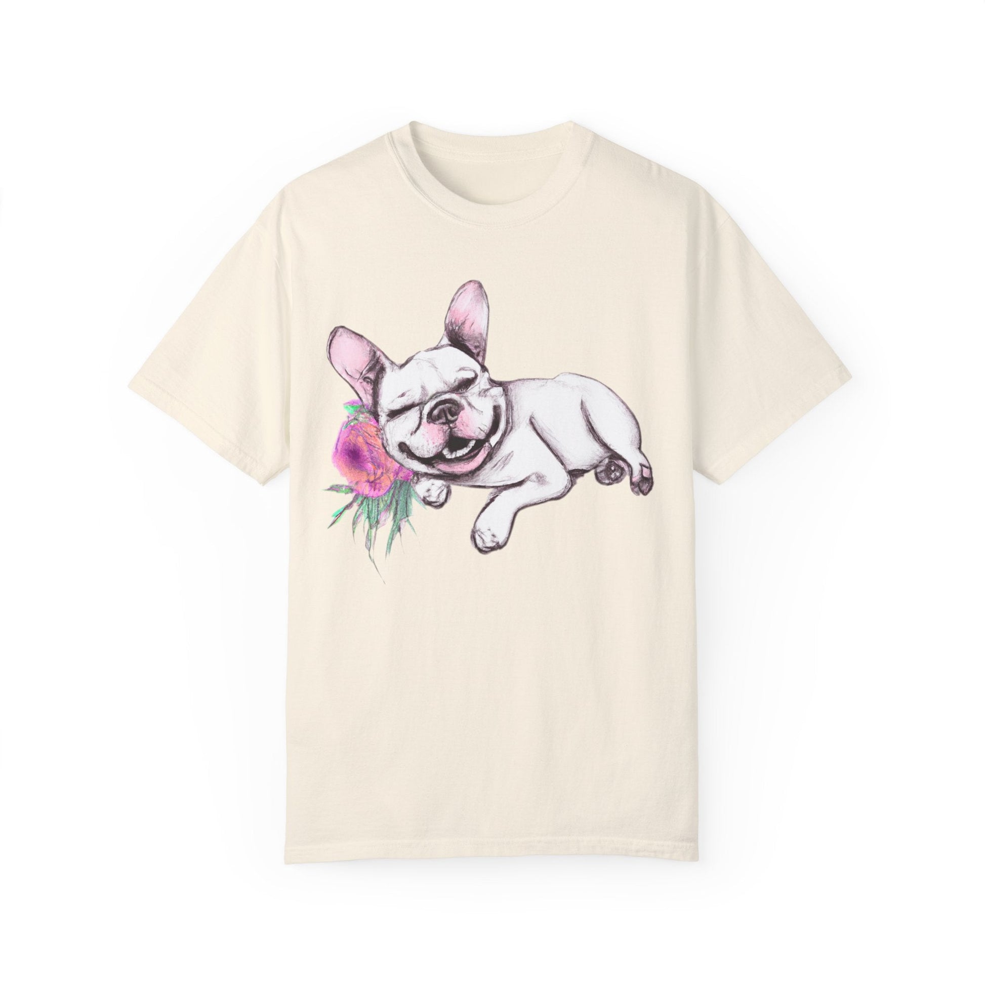 Frenchie with a Rose - WhimsyInkWear