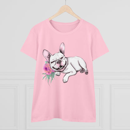 Frenchie with a Rose - WhimsyInkWear