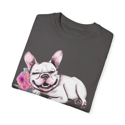 Frenchie with a Rose - WhimsyInkWear
