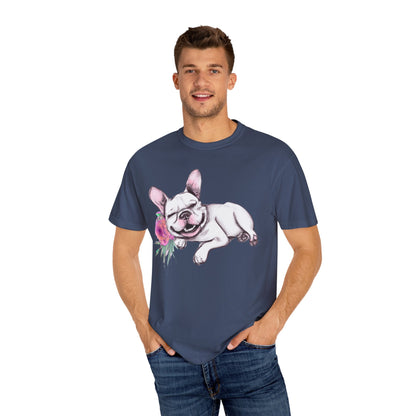 Frenchie with a Rose - WhimsyInkWear