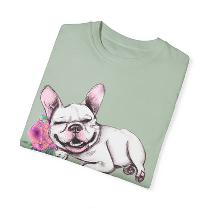 Frenchie with a Rose - WhimsyInkWear