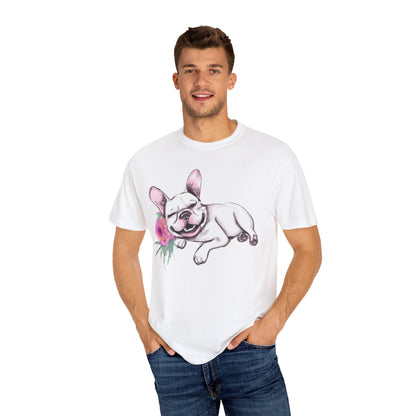Frenchie with a Rose - WhimsyInkWear