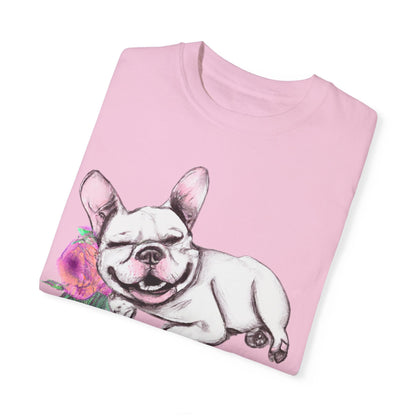 Frenchie with a Rose - WhimsyInkWear