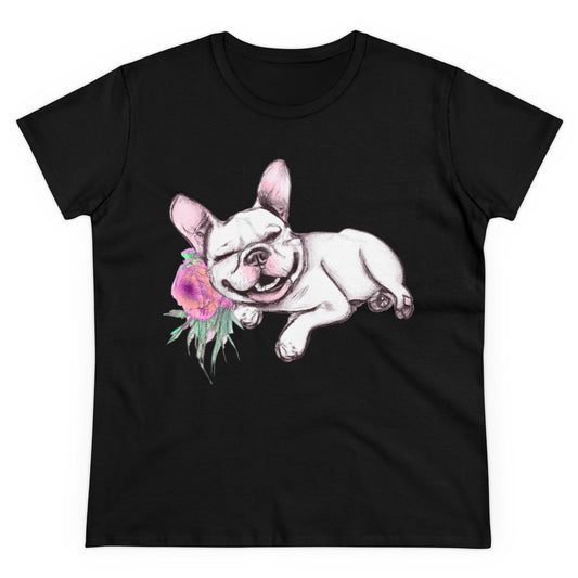 Frenchie with a Rose - WhimsyInkWear