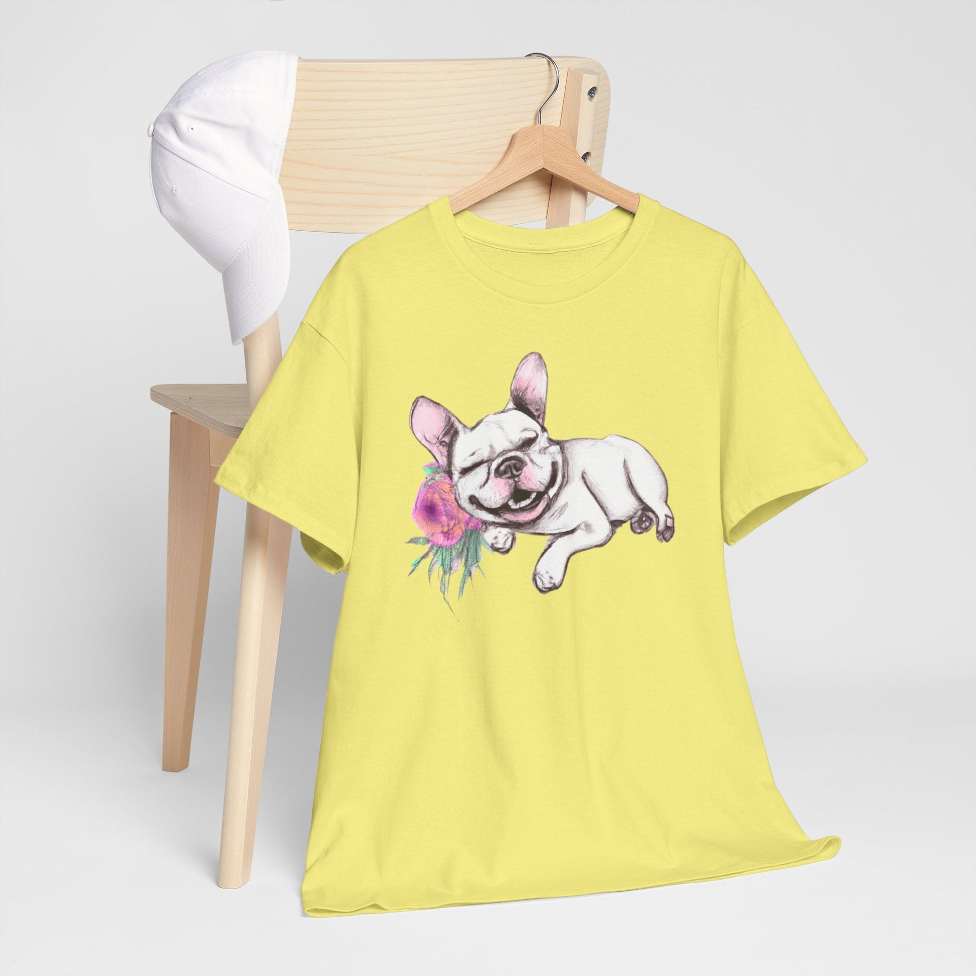 Frenchie with a Rose - WhimsyInkWear