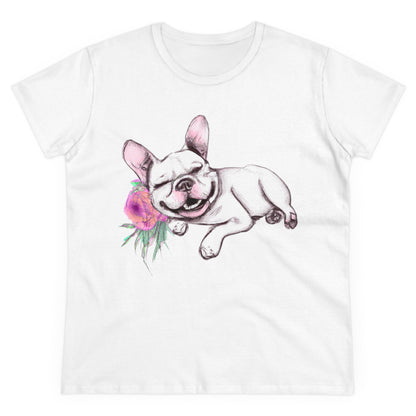 Frenchie with a Rose - WhimsyInkWear