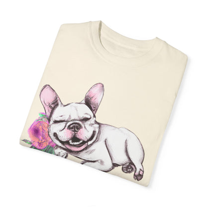 Frenchie with a Rose - WhimsyInkWear