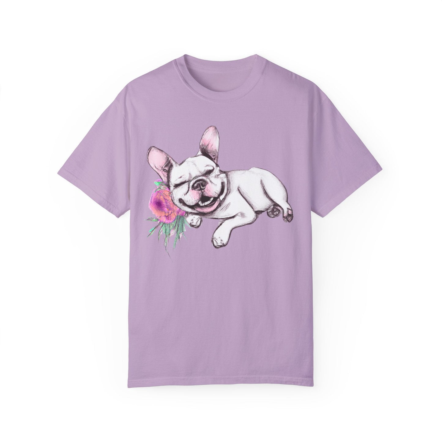 Frenchie with a Rose - WhimsyInkWear