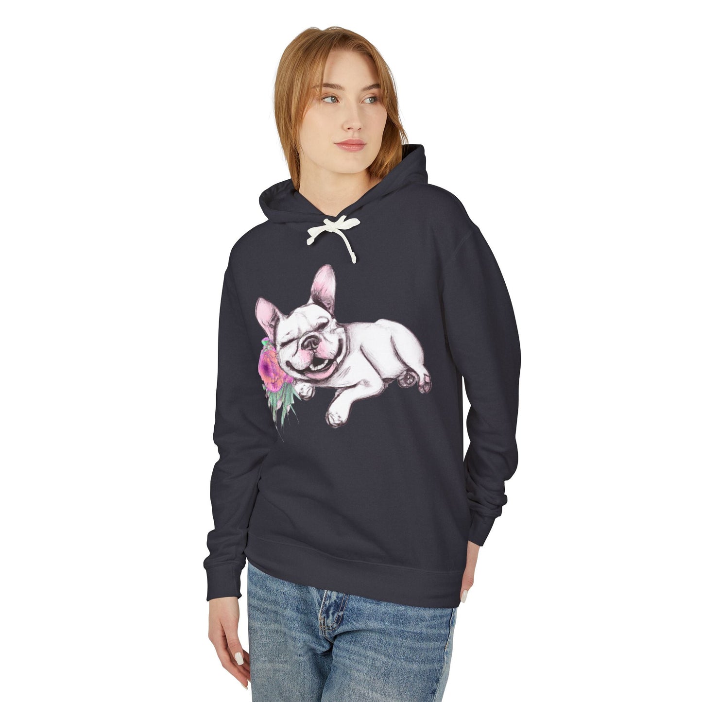 Frenchie with a Rose - WhimsyInkWear