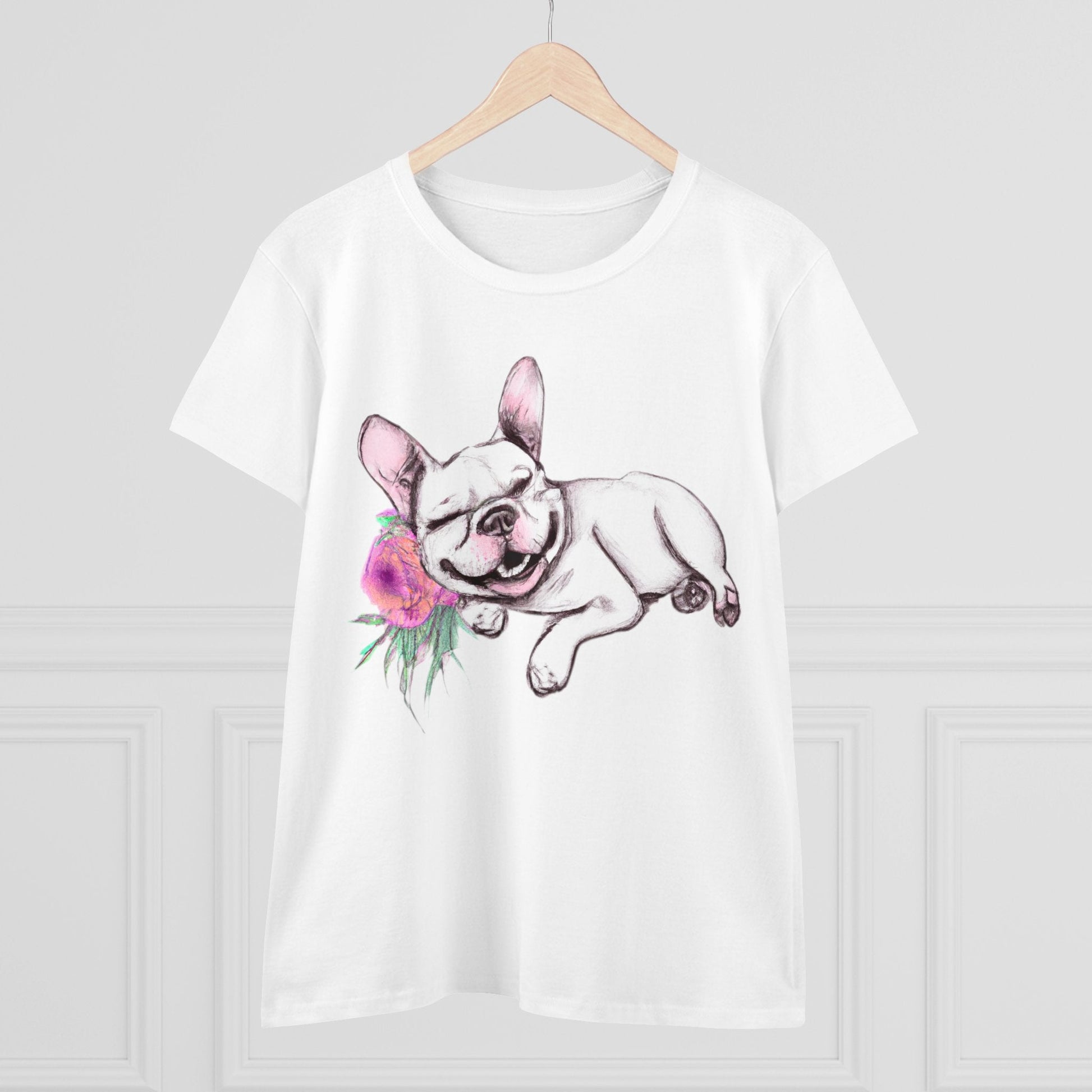 Frenchie with a Rose - WhimsyInkWear