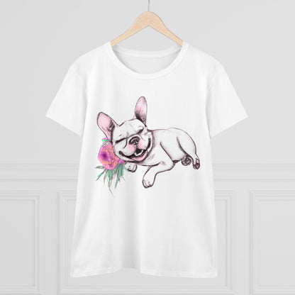 Frenchie with a Rose - WhimsyInkWear
