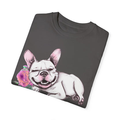Frenchie with a Rose - WhimsyInkWear