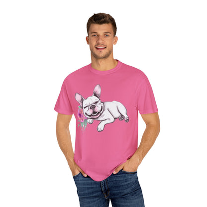 Frenchie with a Rose - WhimsyInkWear