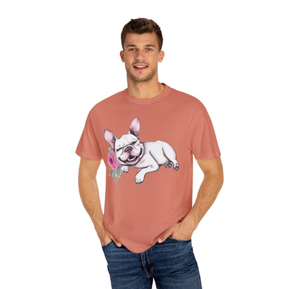 Frenchie with a Rose - WhimsyInkWear