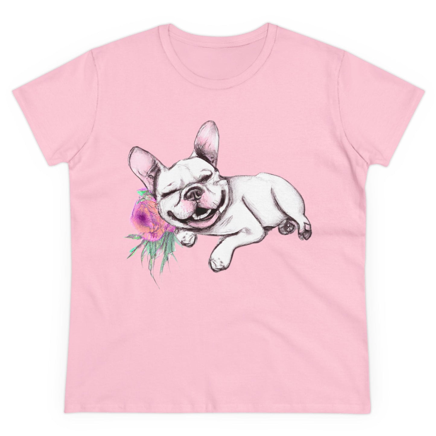 Frenchie with a Rose - WhimsyInkWear
