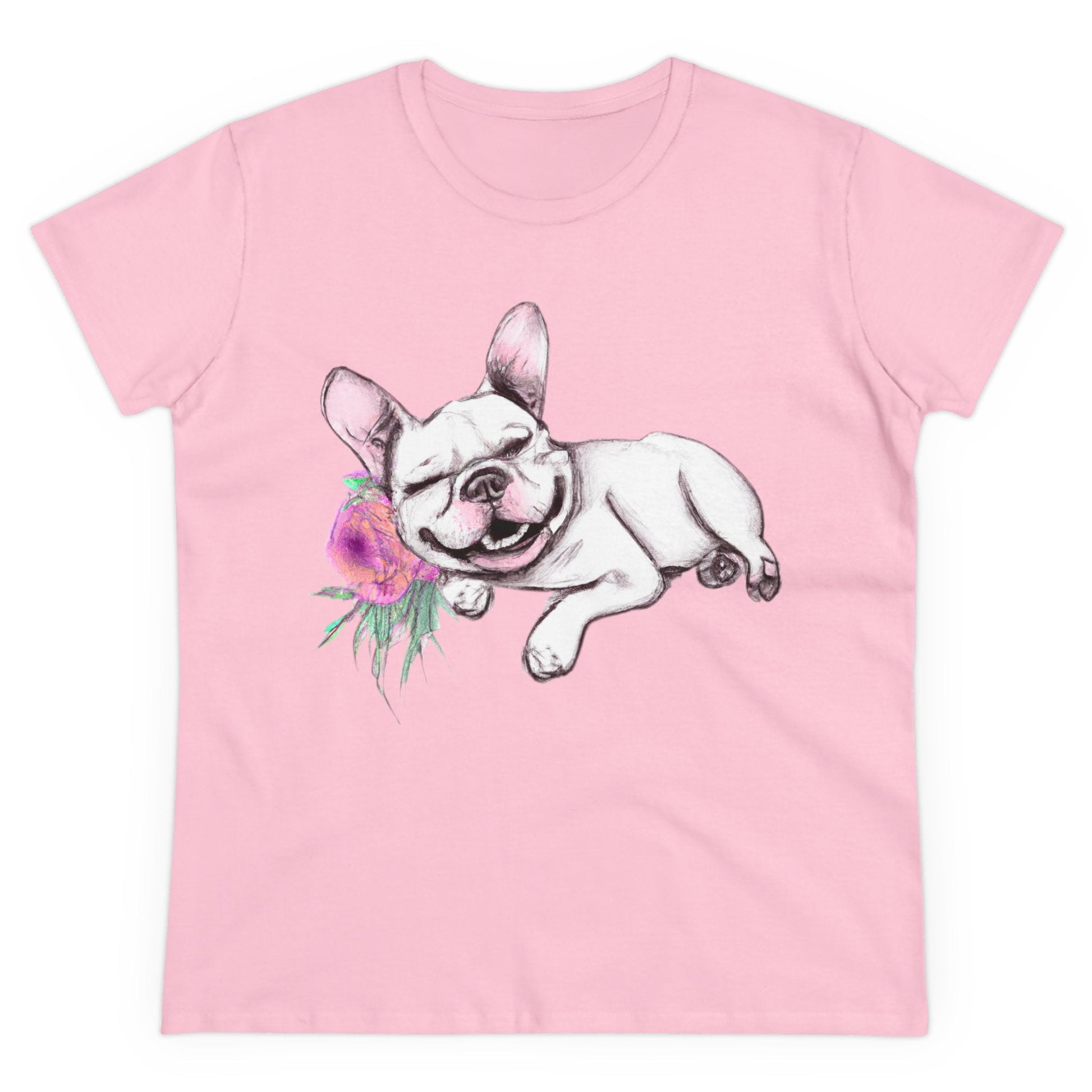 Frenchie with a Rose - WhimsyInkWear
